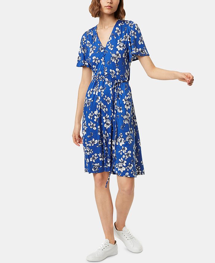French Connection Fio Floral-Print Fit & Flare Dress & Reviews ...