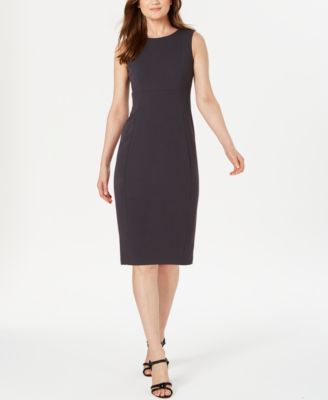 calvin klein crepe sheath dress