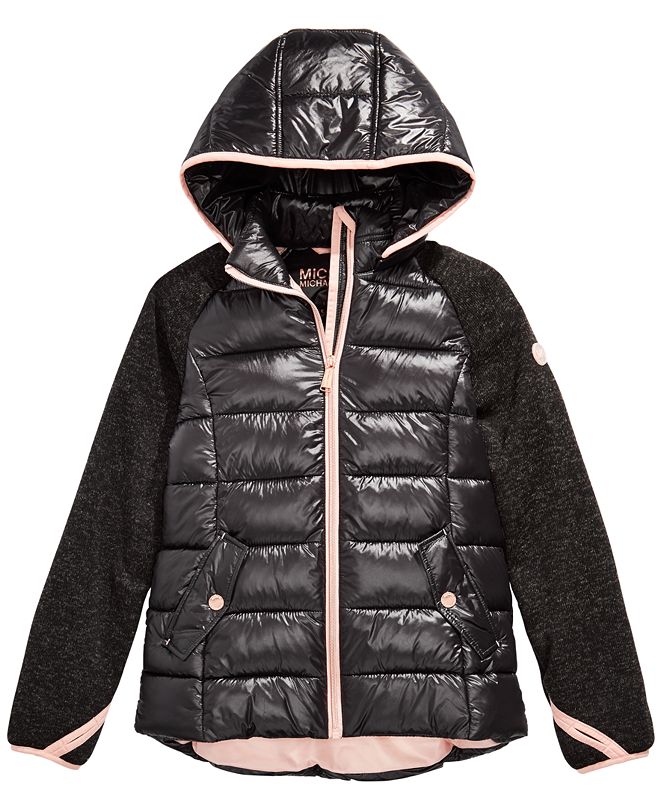 Michael Kors Toddler Girls Hooded Puffer Jacket & Reviews Coats & Jackets Kids Macy's