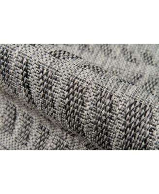 Novogratz Villa Vi-05 Gray 2'7" x 7'6" Runner Outdoor Area Rug