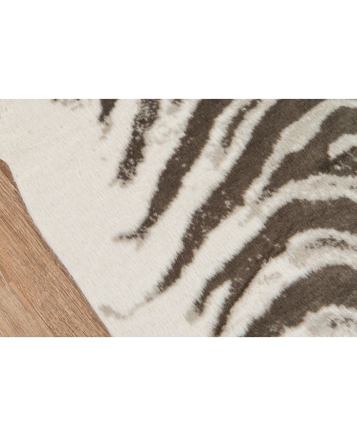 Erin Gates Acadia Aca1 Zebra Gray 5'3" x 7'10" Area Rug Macy's