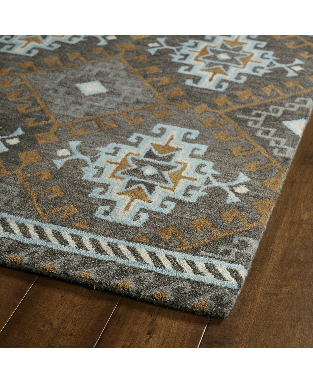 Kaleen Global Inspirations GLB07-75 Gray Area Rug