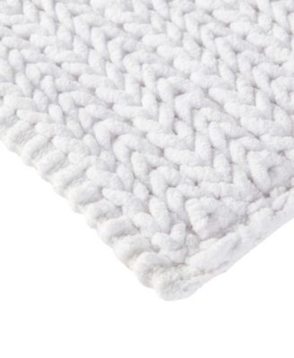 Madison Park Lasso Yarn-Dyed Cotton Chenille Bath Rug, 24" x 40"
