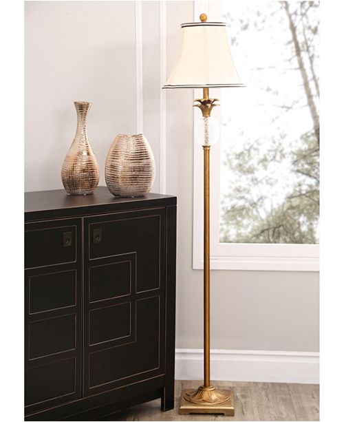 Abbyson Living Farah Antiqued Gold Pineapple Floor Lamp Reviews