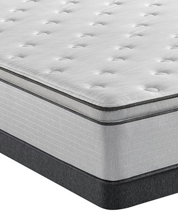 Beautyrest - BR800 13.5" Plush Pillow Top Mattress Set- King