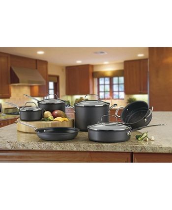 Cuisinart Chef's Classic Hard-Anodized 14-Pc. Cookware Set - Macy's