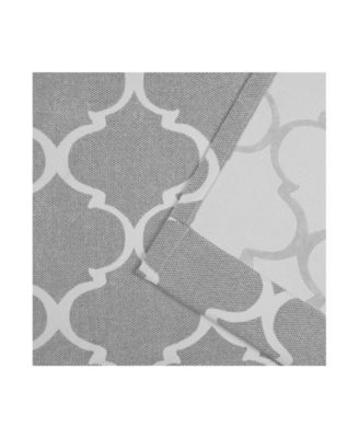 Treillage Woven Blackout Hidden Tab Top 52" X 96" Curtain Panel Pair