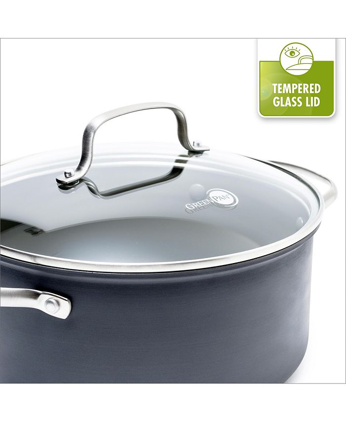 GreenPan Chatham 5Qt. Ceramic NonStick Sauté Pan & Lid Macy's