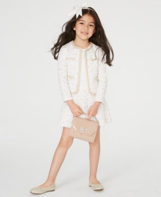 Blueberi Boulevard - Toddler Girls 2-Pc. Tweed Coat & Dress Set
