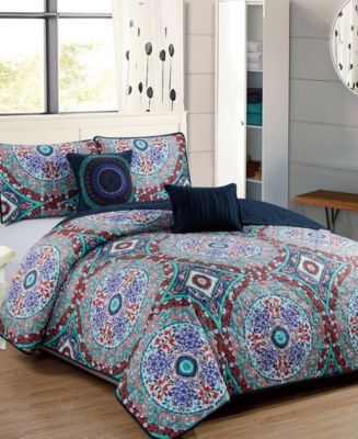 Odyssey 5-Piece Quilt Set - Queen - Macy's