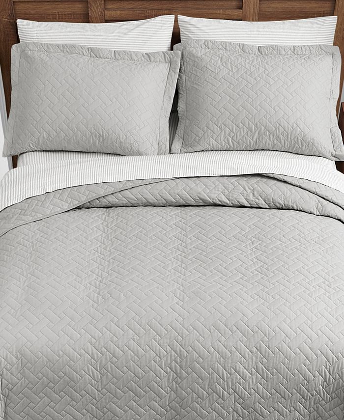 Tommy Bahama Home Tommy Bahama Raffia Solid Cotton Reversible 3 Piece