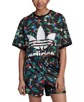 floral adidas shirt