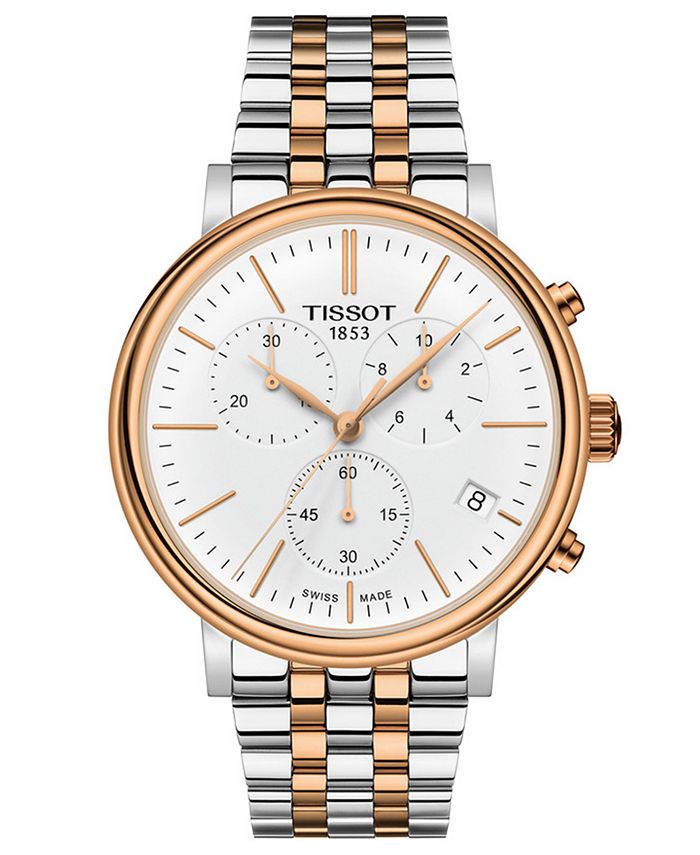Tissot Men s Swiss Chronograph Carson Premium Two Tone Stainless