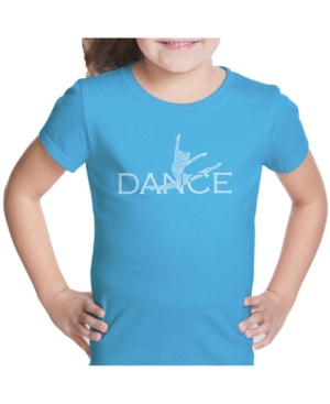 La Pop Art Girl's Word Art T-Shirt - Dancer