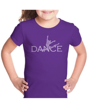La Pop Art Girl's Word Art T-Shirt - Dancer