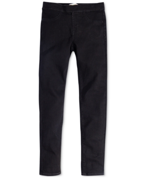 Levi's Kids' Little Girls Adjustable Waistband Stretch Jeggings In Oxford