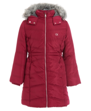 Calvin Klein Toddler Girls Aerial Hooded Jacket