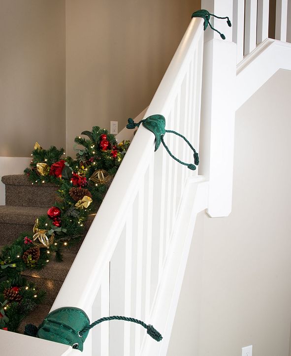 bannister protection garland ties