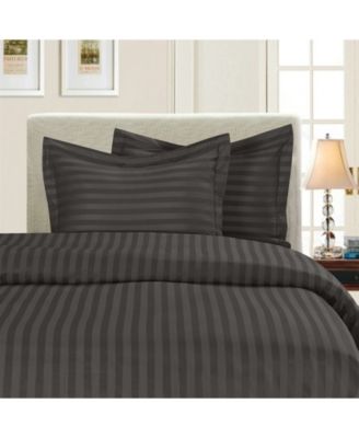 Elegant Comfort Luxurious Stripe Wrinkle-Free 3-Pc. Duvet Cover Set, Full/Queen