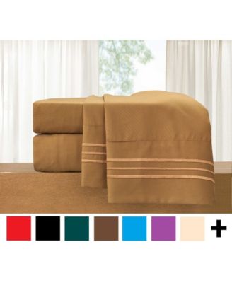 Luxury Soft Solid 4-Pc. Sheet Set, Queen