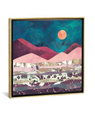 Magenta Mountain by Spacefrog Designs Gallery-Wrapped Canvas Print - 18" x 18" x 0.75"