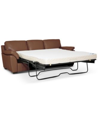 Lothan 87" Leather Queen Sleeper