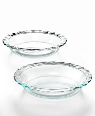 Pyrex - Pie Dishes, Set of 2 Easy Grab Plates