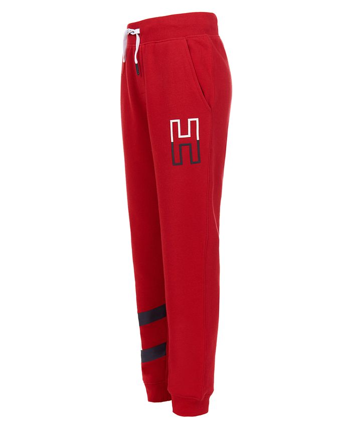 red tommy hilfiger sweatpants
