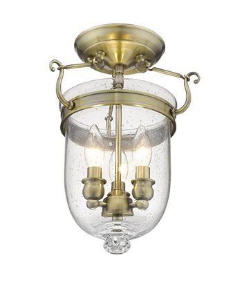 Livex - Jefferson 3-Light 14" Ceiling Mount