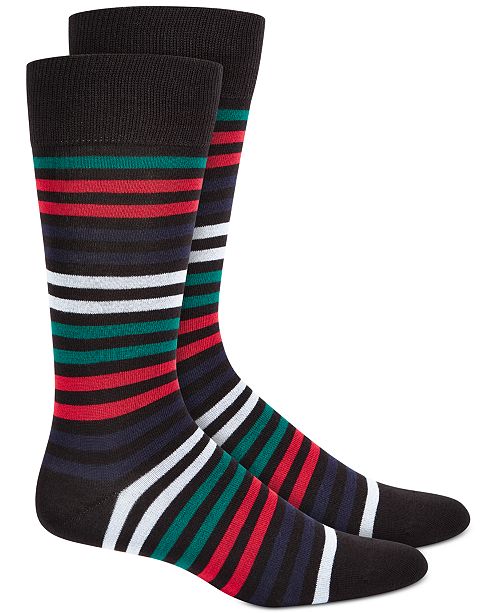Alfani Men's Striped Dress Socks, Created for Macy's & Reviews