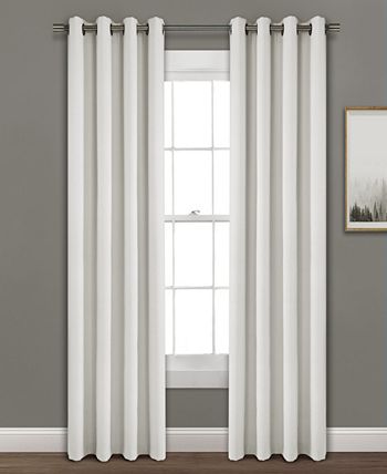 Lush Décor - Faux Linen 84"x52" Absolute out Single Window Panel
