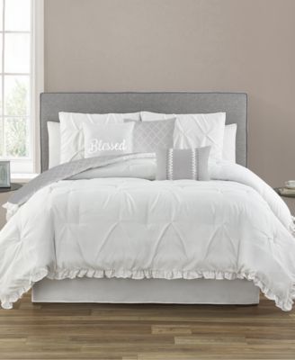 Sanders Ruffled King 7 Piece Comforter Set Reviews Bed In A