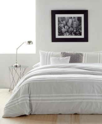 DNKY Chenille Stripe Comforter Sets