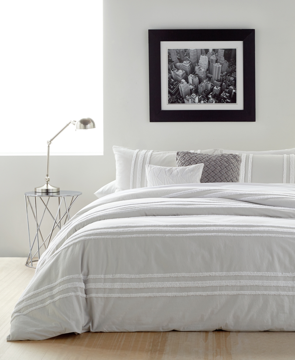 Dkny Chenille Stripe 3-Pc. Comforter Set