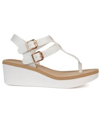 Women's Bianca Double Buckle Platform Wedge Sandals