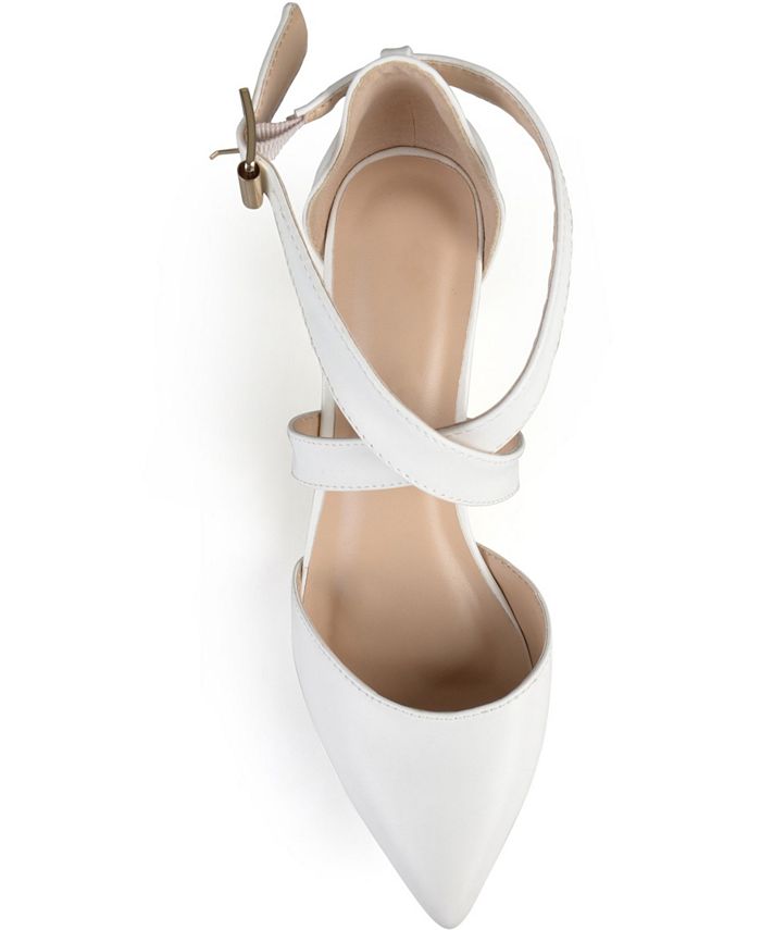 journee collection riva strap pumps