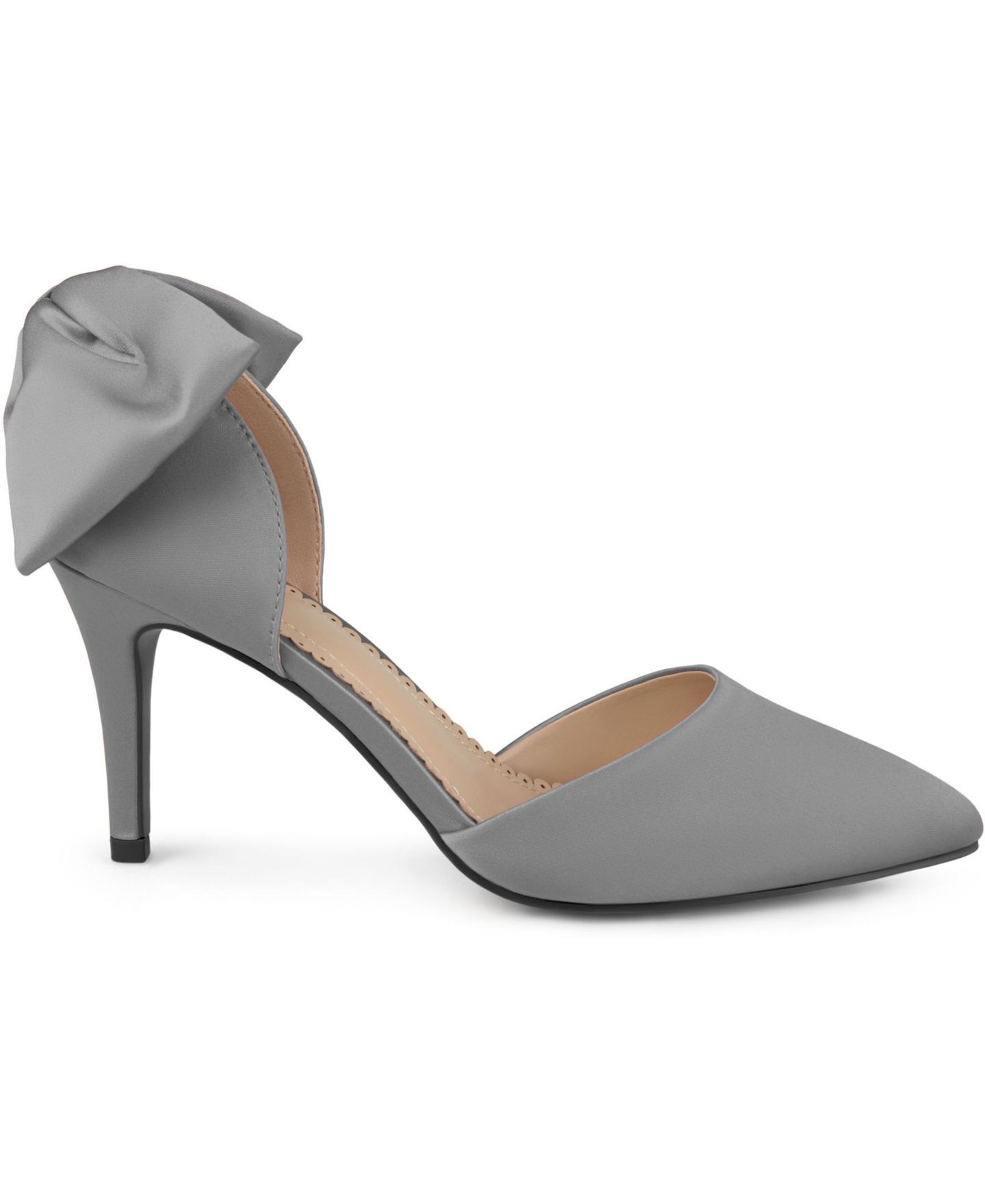 Женские туфли Journee Collection Tanzi Bow Stiletto, цвет: Угольный — фото 2