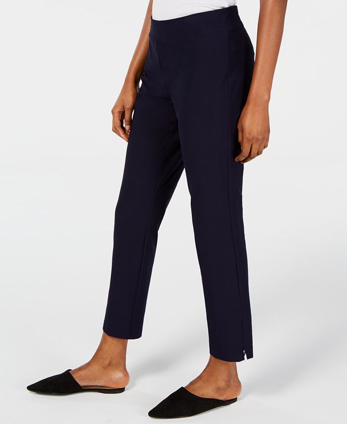 Eileen Fisher Pull-On Slim-Fit Pants, Regular & Petite - Macy's