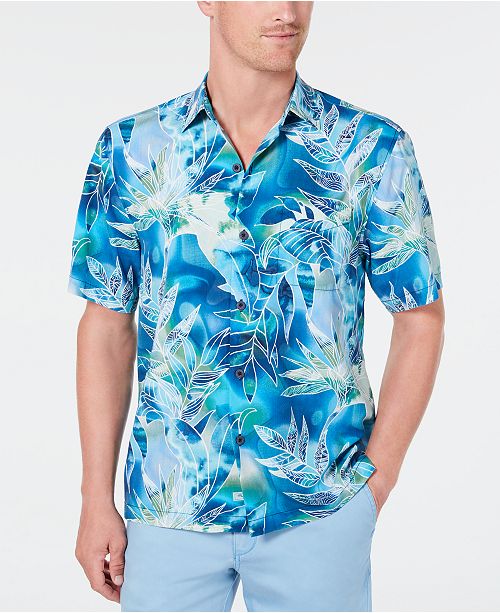 Tommy Bahama Mens Big Tall Azul Lagoon Camp Shirt Reviews