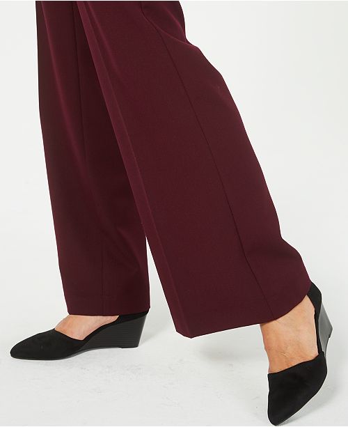 Style & Co Stretch Wide-Leg Pants, Created for Macy's & Reviews - Pants ...