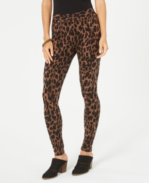 Style & Co Animal-Print Pull-On Leggings Created for Macy's