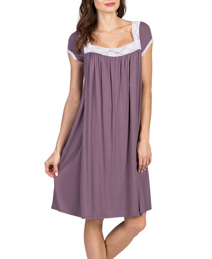 Savi Mom Lacy Maternity And Nursing Nightgown Macys 3438