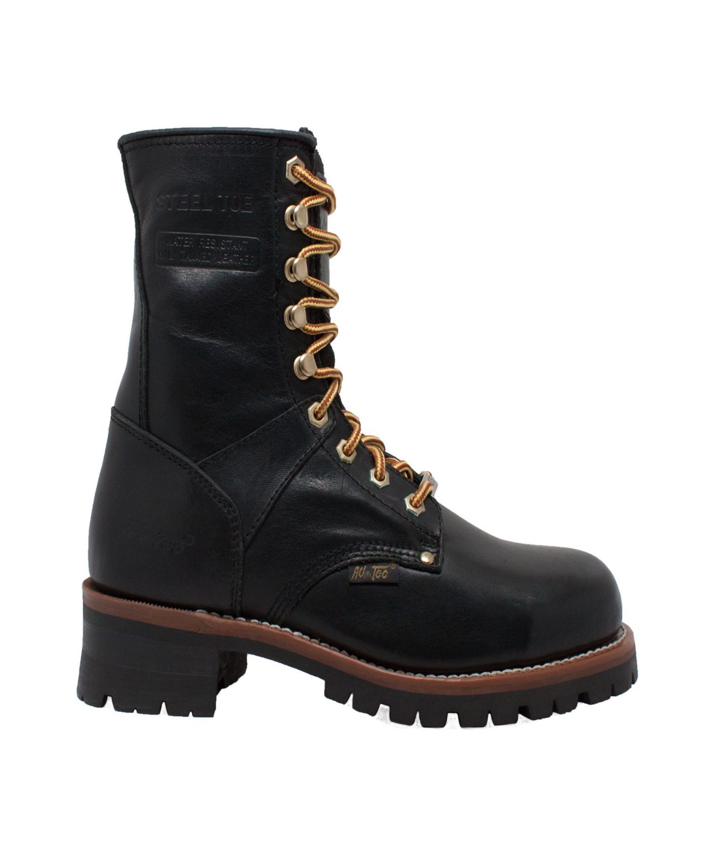 Мужские ботинки AdTec 9" Steel Toe Logger, цвет: Чёрный — фото 2