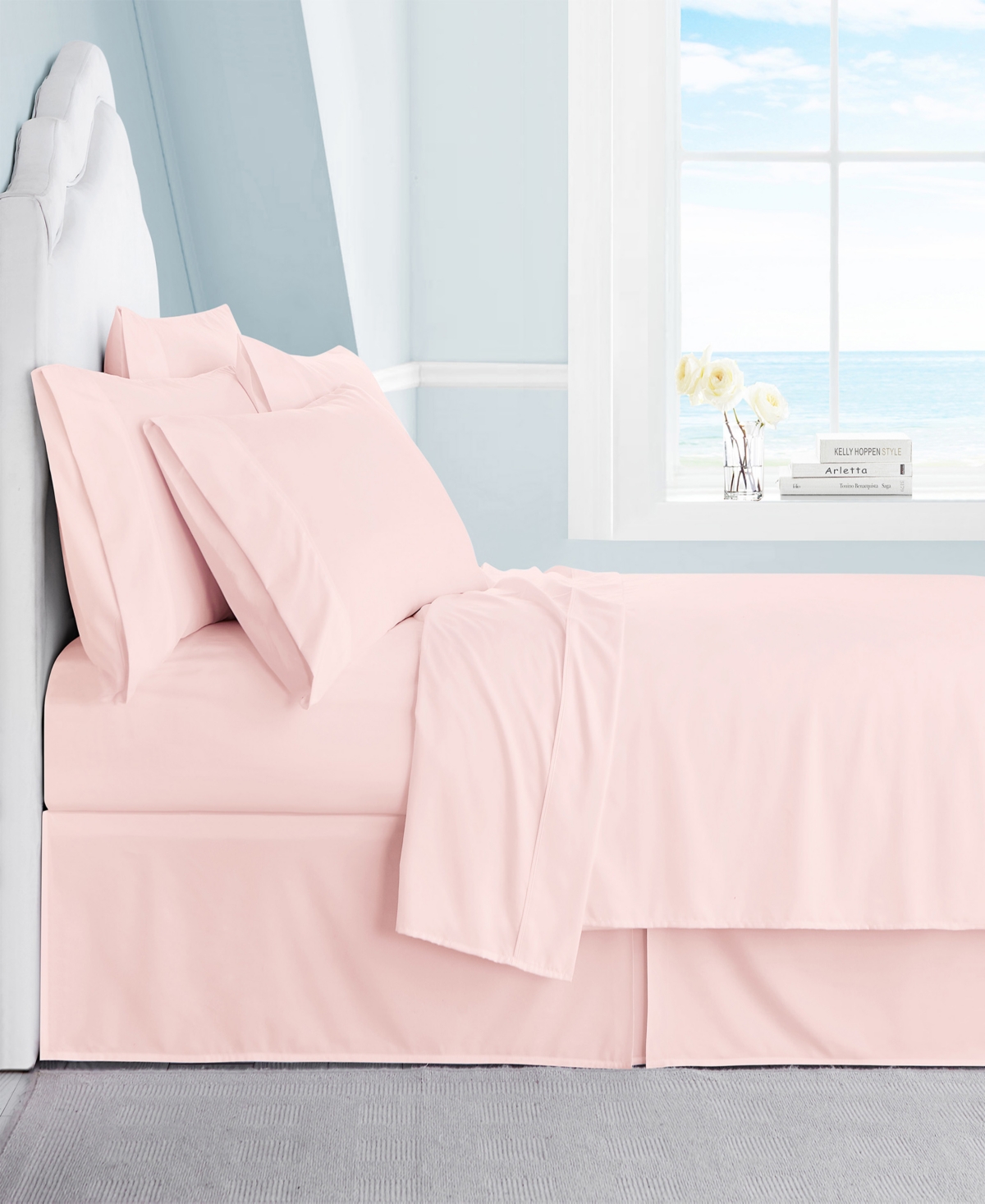 Ultra Soft 1800 Collection Brushed Microfiber Queen Sheet Set With 2 Bonus Pillowcases - Rose Blush