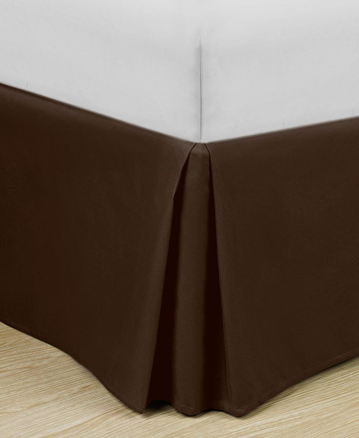 Home Basic Easy Fit Microfiber Pleated, Pleated Bed Skirt King