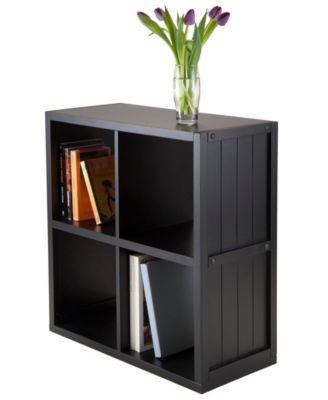 2 x 2 Cube Shelf with Wainscoting Panel