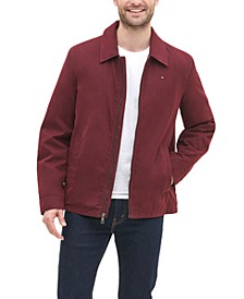 Men's Classic Front-Zip Filled Micro-Twill Jacket