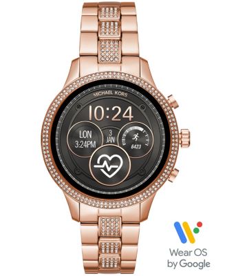 Michael Kors Access Gen 4 Runway Rose Gold-Tone Stainless Bracelet Touchscreen Smart Watch 41mm, Powered by Wear OS by Google™ & - Macy's
