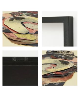 'English Bulldog' Dimensional Collage Wall Art - 17'' x 17''