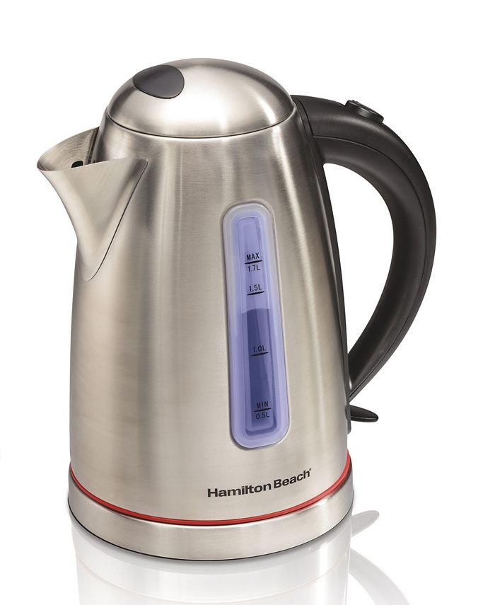 Hamilton Beach 1.7-L Stainless Steel Electric Kettle - Macy's